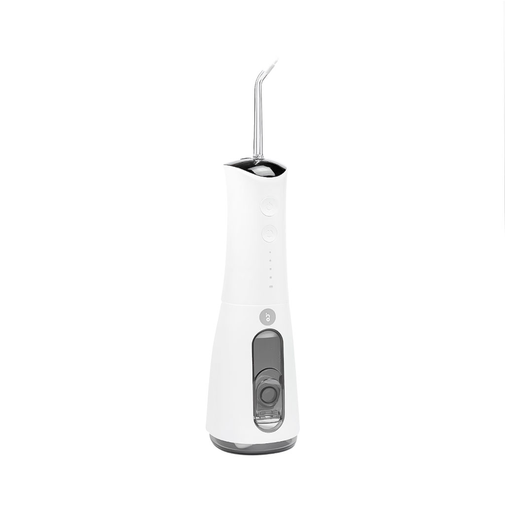 Irrigador dental portátil recargable HDmarket con depósito frontal transparente